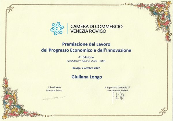 Premiazione del lavoro